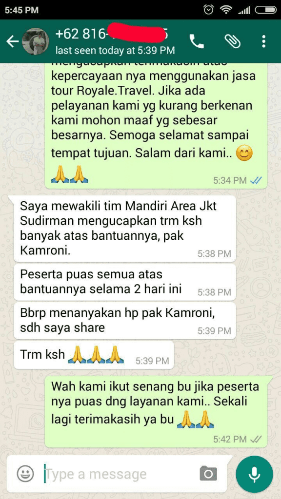 testimoni travel wisata bromo holidaynesia 2